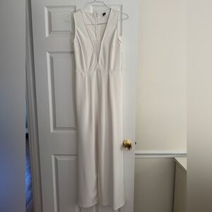SHEIN White Sleeveless Jumpsuit